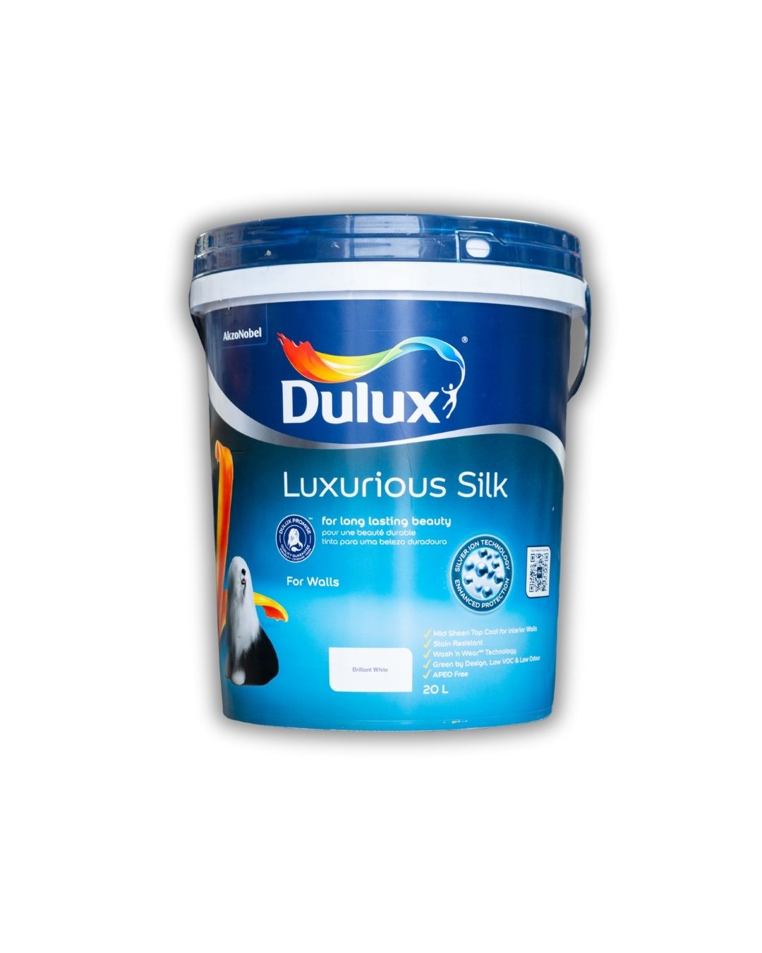 20Lt DULUX WashWear SILK WHITE