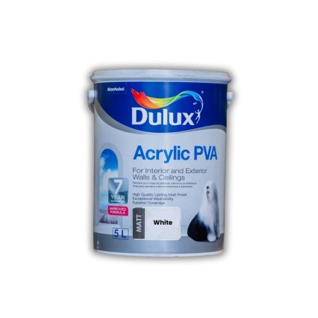 DULUX EXT-INT PVA White 5 Lt
